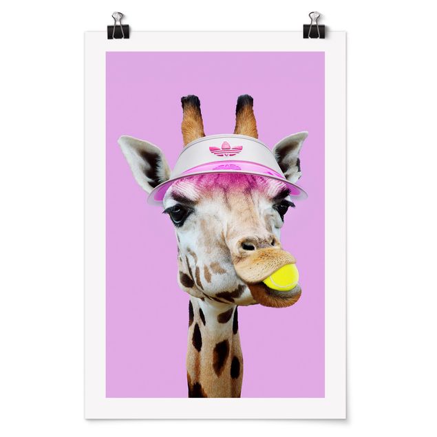 Jonas Loose Bilder Giraffe beim Tennis