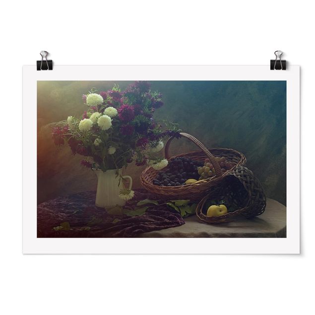 Poster bestellen Stillleben mit Blumenvase