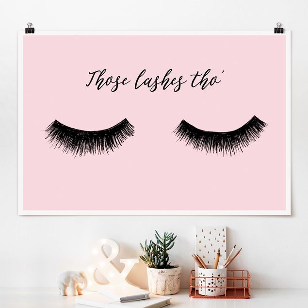 XXL Poster Wimpern Chat - Lashes
