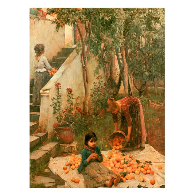 Magnettafel mit Motiv John William Waterhouse - Die Orangenpflücker