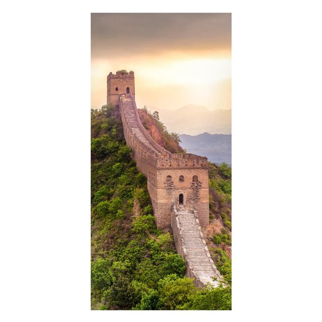 Magnettafel - Die unendliche Mauer von China - Panorama Hochformat