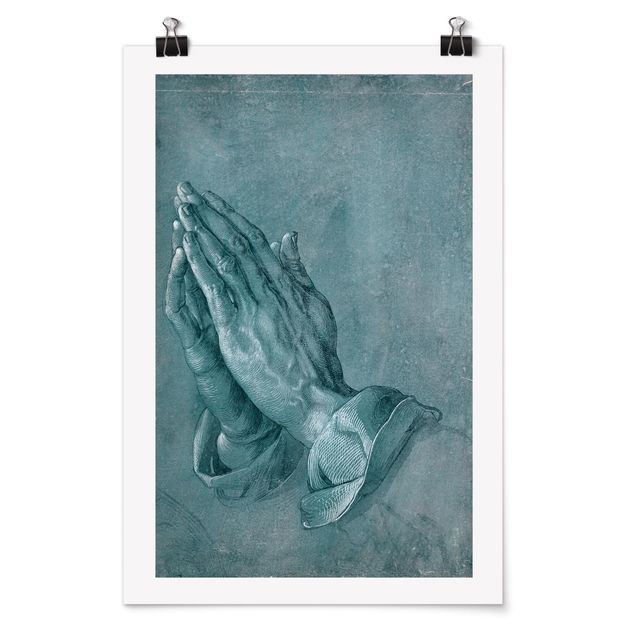 Poster - Albrecht Dürer - Studie zu Betende Hände - Hochformat 3:2