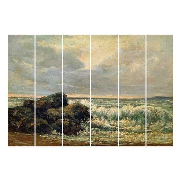 Schiebegardinen Set - Gustave Courbet - Die Welle - Flächenvorhänge
