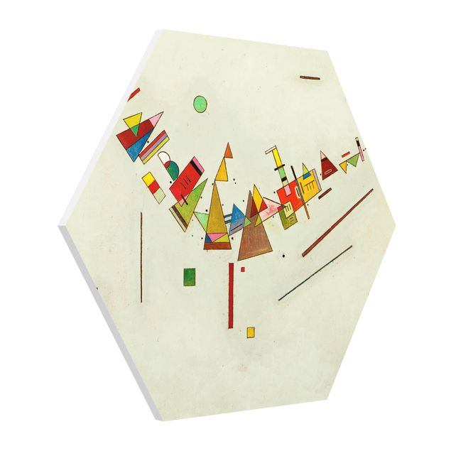 Hexagon Wandbild Wassily Kandinsky - Winkelschwung