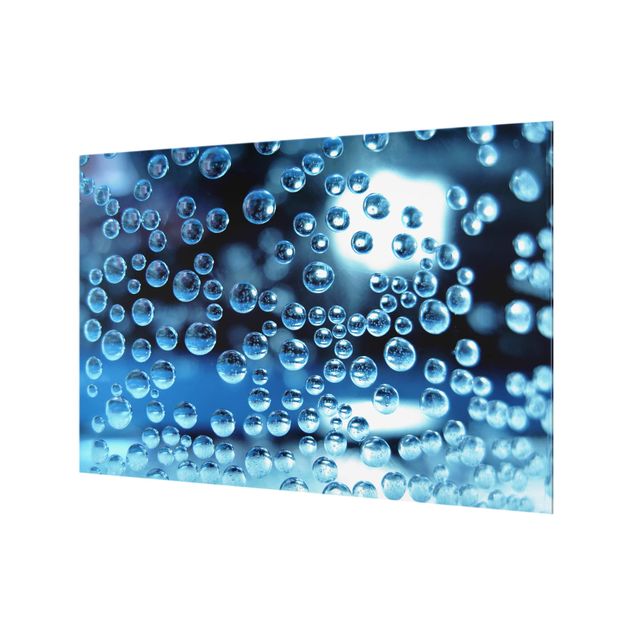 Spritzschutz Glas - Dark Bubbles - Querformat - 3:2