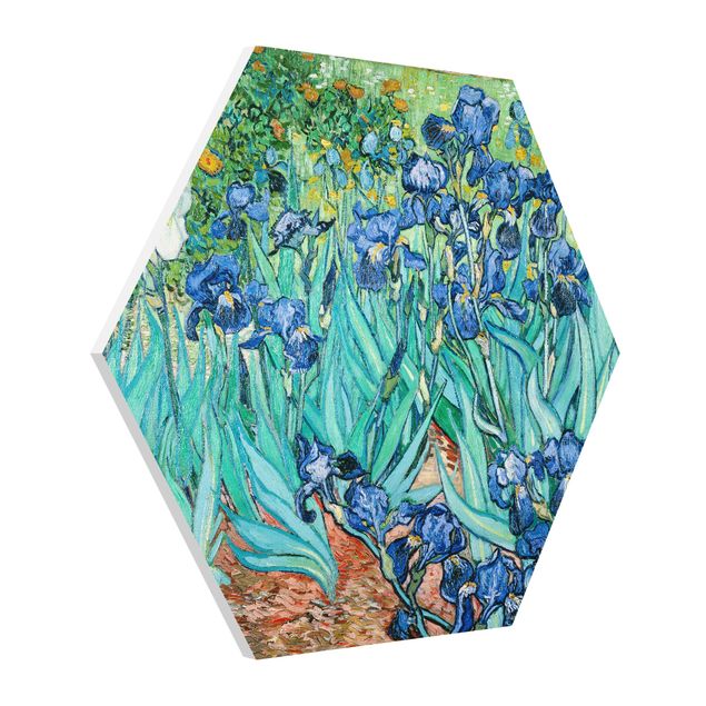 Hexagon Bilder Vincent van Gogh - Iris