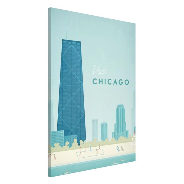 Magnettafeln Syklines Reiseposter - Chicago