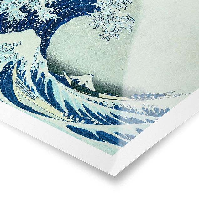 Poster - Katsushika Hokusai - Die grosse Welle von Kanagawa - Querformat 3:4