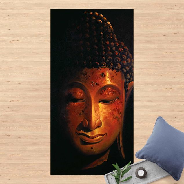 Vinyl-Teppich - Madras Buddha - Hochformat 1:2