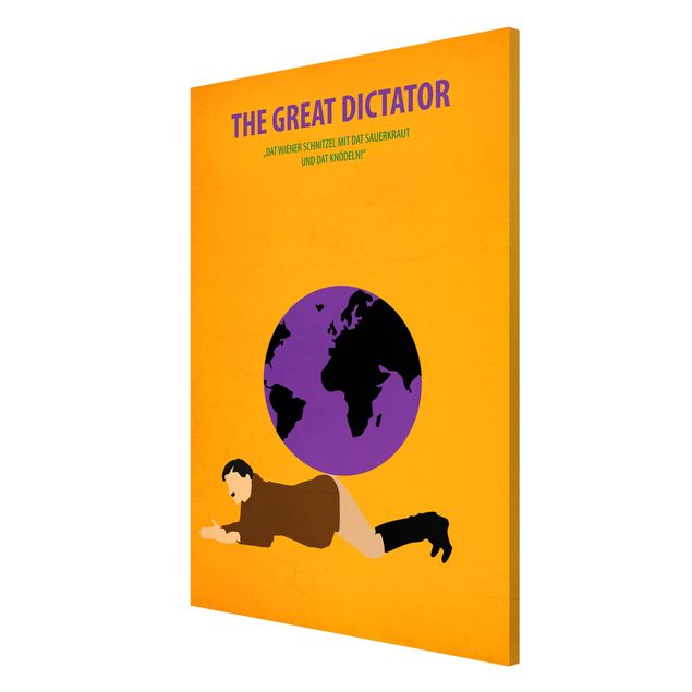 Magnettafel Design Filmposter The great dictator