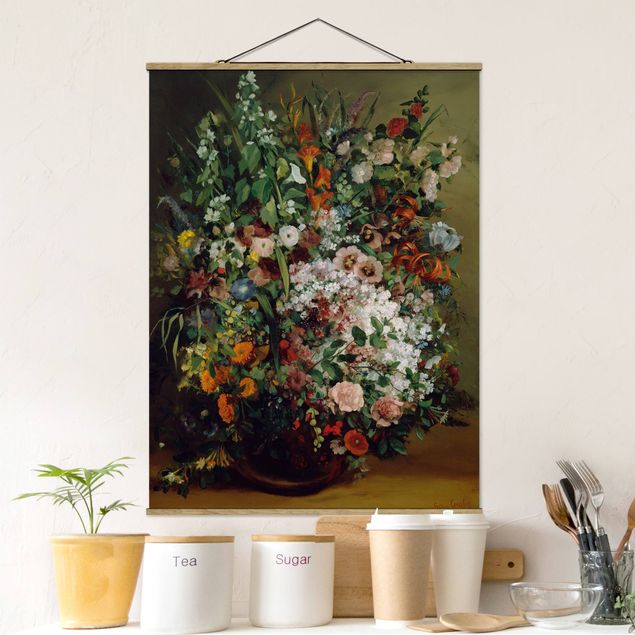Bilder Gustave Courbet - Blumenstrauß in Vase