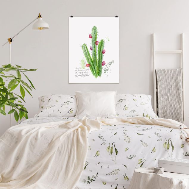 Poster mit Sprüchen Kaktus mit Bibelvers II
