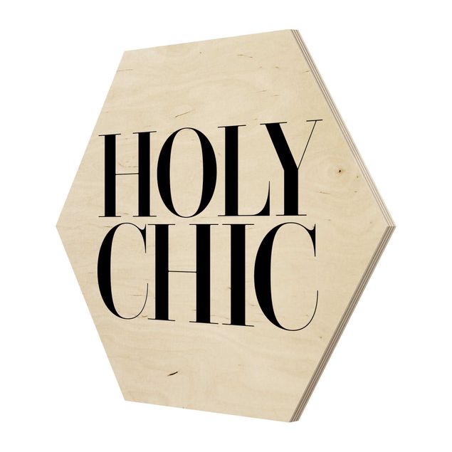 Hexagon Bild Holz - HOLY CHIC