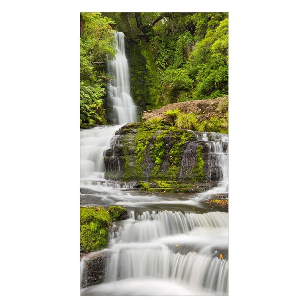 Duschrückwand - Upper McLean Falls in Neuseeland