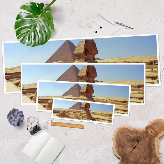 Poster - Geheimnisvolle Sphinx - Panorama Querformat