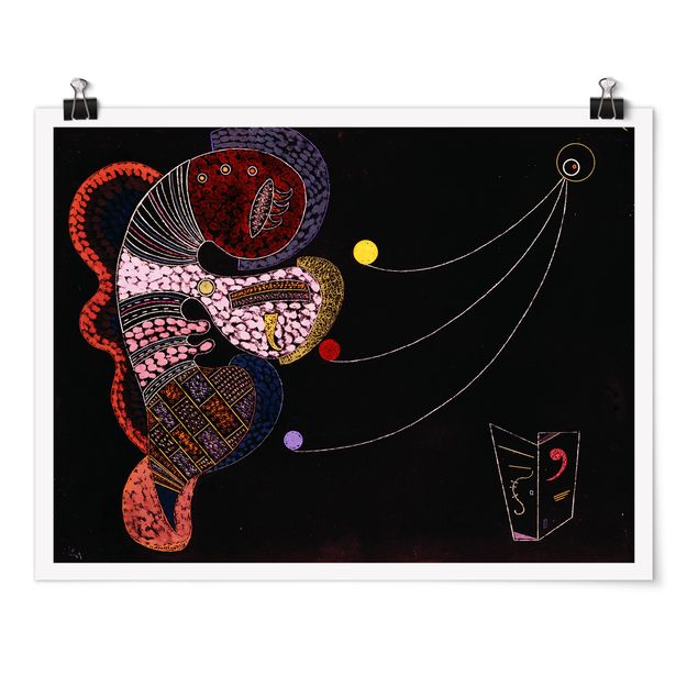 Moderne Poster Wassily Kandinsky - Großes und Winziges