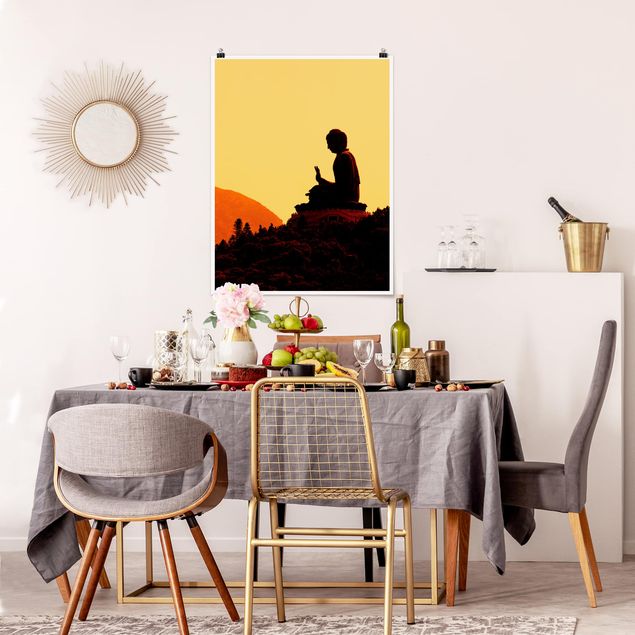 Moderne Poster Resting Buddha