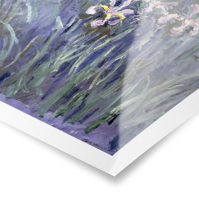Poster - Claude Monet - Schwertlilien - Hochformat 3:4