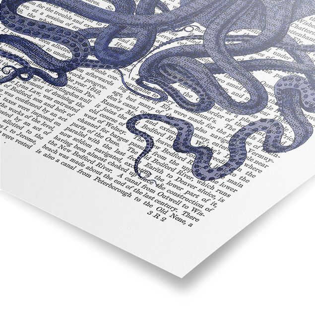 Poster Tierlektüre - Oktopus