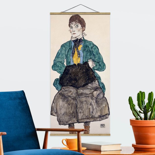 schöne Bilder Egon Schiele - Frau in grüner Bluse