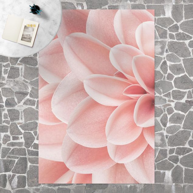 Teppich für Balkon Dahlie Rosa Blütenblätter Detail