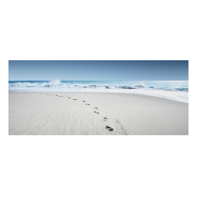 Alu Dibond Bilder Spuren im Sand