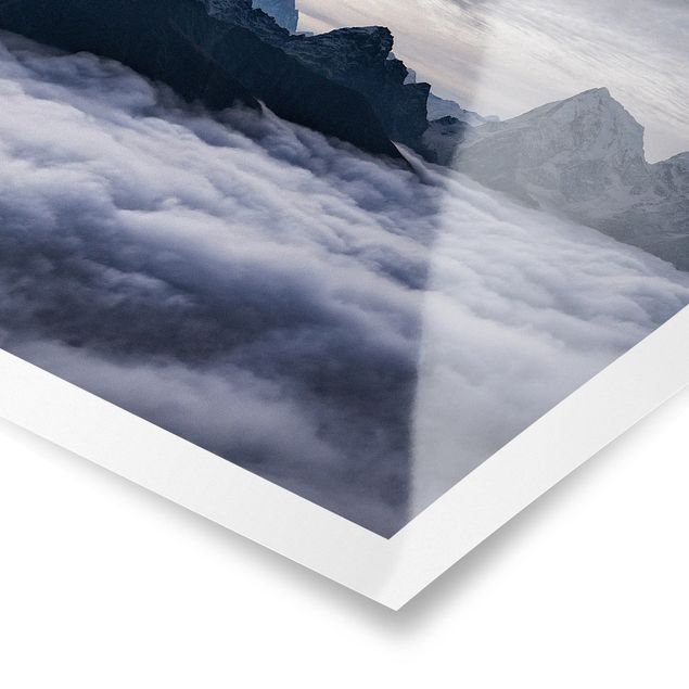 Poster bestellen Wolkenmeer im Himalaya