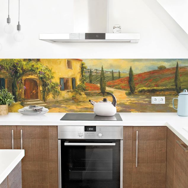 Küche Wandpaneel Italienische Landschaft - Toskana