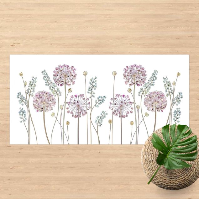 Aussenteppich Allium Illustration