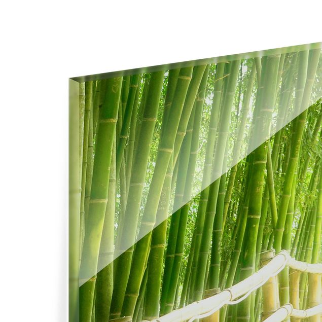 Spritzschutz Glas - Bamboo Way - Querformat - 2:1
