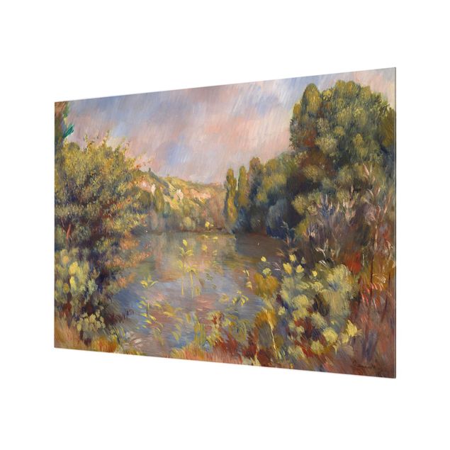 Spritzschutz Natur Auguste Renoir - Landschaft mit See