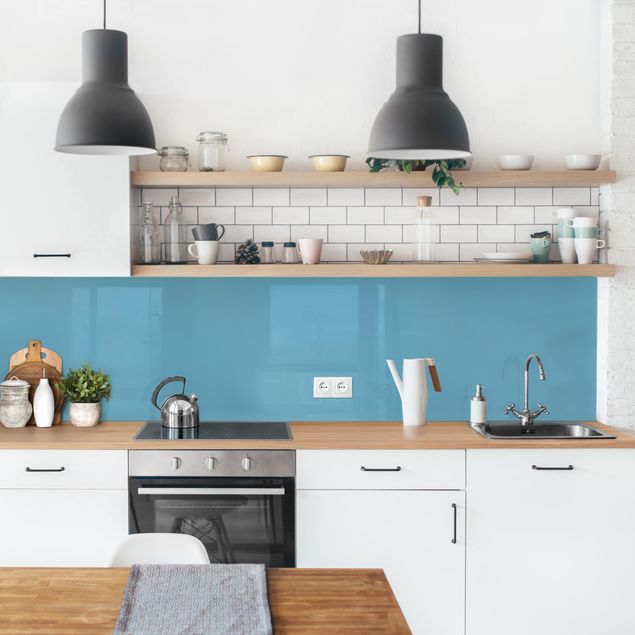 Küchenrückwand - Meerblau