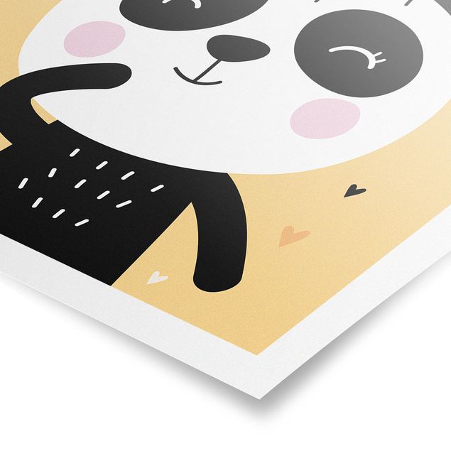 Poster Der glückliche Panda