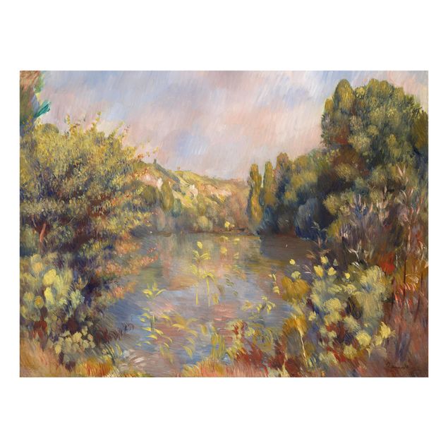 Spritzschutz Künstler Auguste Renoir - Landschaft mit See