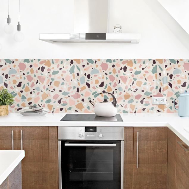 Küchenrückwand selbstklebend Terrazzo Muster Napoli