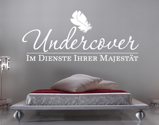 Wandtattoo Sprüche - Wandsprüche No.UL113 Undercover