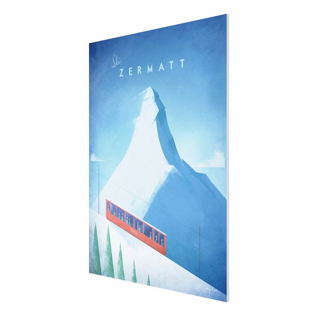 Bilder auf Hartschaumplatte Reiseposter - Zermatt