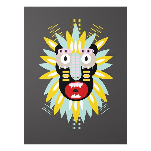 Wandbilder Collage Ethno Maske - King Kong