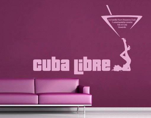 Sprüche Wandtattoo No.716 Cuba Libre