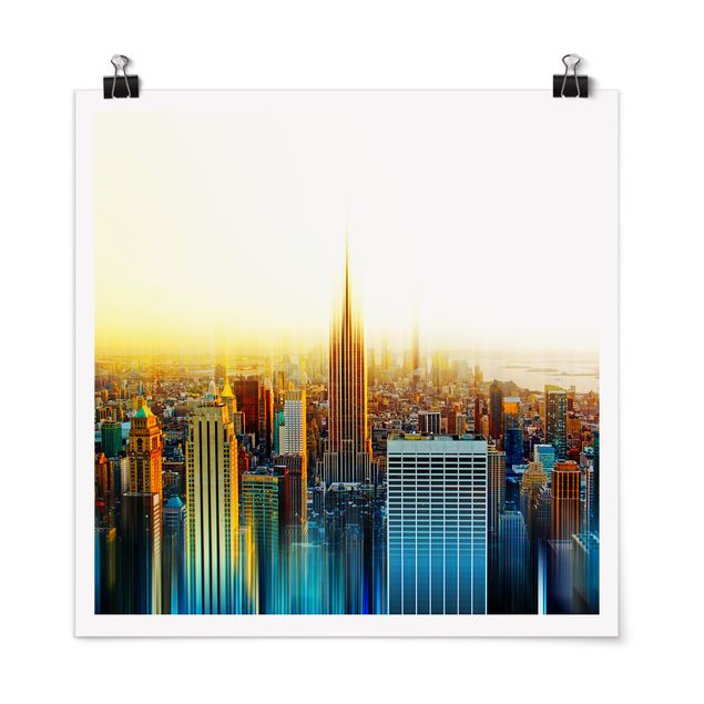 Poster Skyline Manhattan Abstrakt