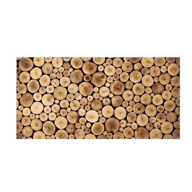 Vinyl-Teppich - Homey Firewood - Querformat 2:1
