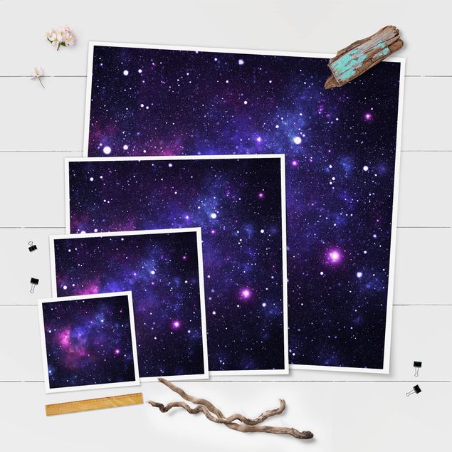 Poster - Galaxie - Quadrat 1:1