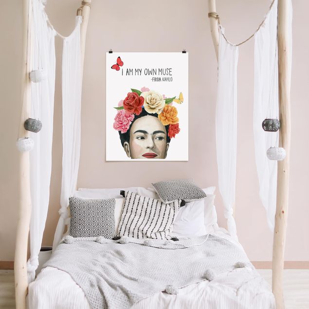 Poster mit Sprüchen Fridas Gedanken - Muse