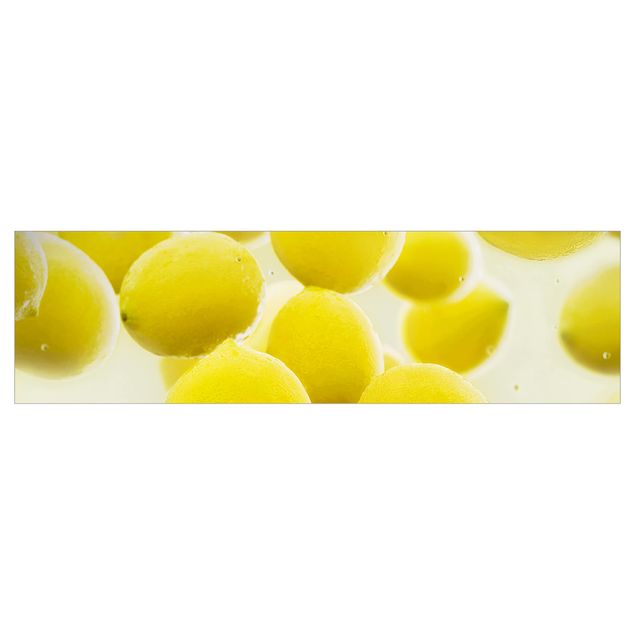 Küchenrückwand Motiv Zitronen im Wasser