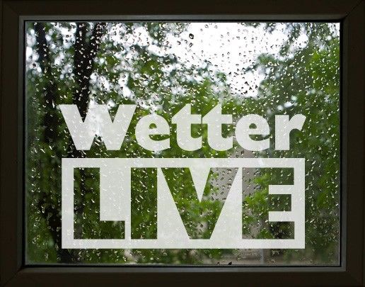 Fensterfolie bunt No.UL463 Wetter Live