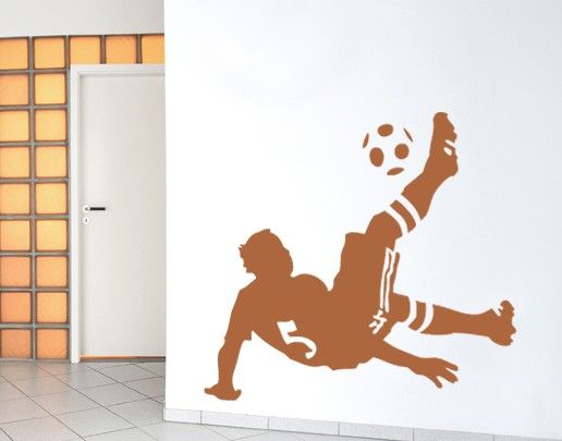 Wandtattoo Fußball - Kinderzimmer No.UL482 Fußball Fallrückzieher