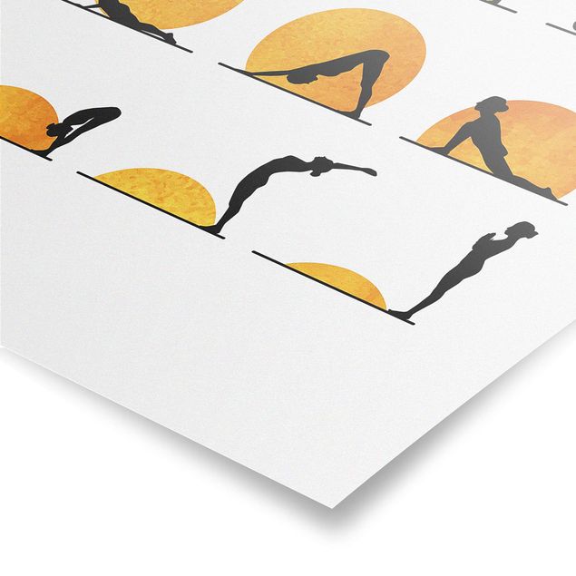 Poster bestellen Yoga - Der Sonnengruß