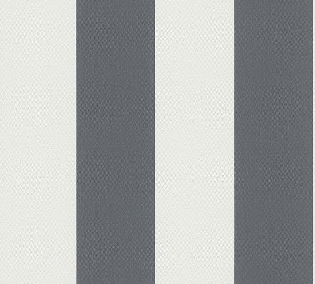 Landhaus Tapete A.S. Création Black & White 4 in Grau Weiß - 179050