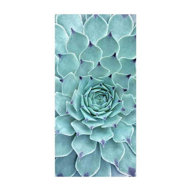 Teppich Blumenmuster Kaktus Agave