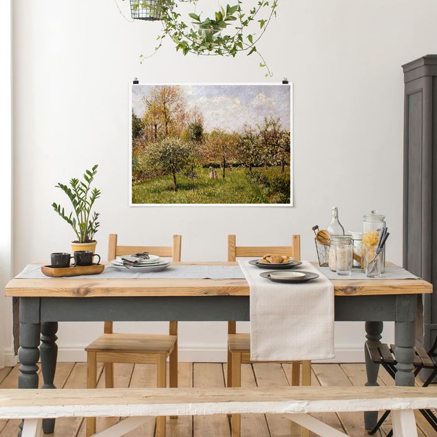 Landschaftsposter Camille Pissarro - Frühling in Eragny